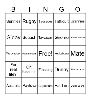 Bluey Bingo Card