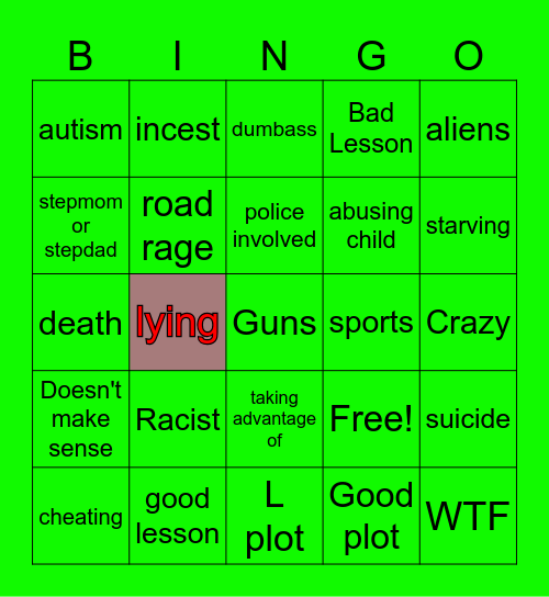 Tommorows Teachings Bingo Card