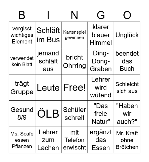 Niederlande-Reise Bingo Card