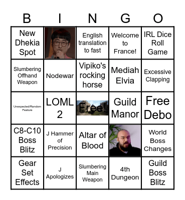 Heidel Ball 2024 Bingo Card