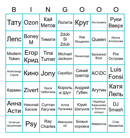 INVITRO Bingo Card