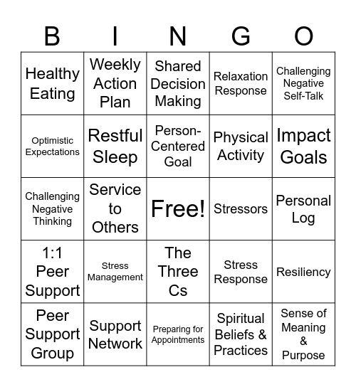 WHAM Bingo Card