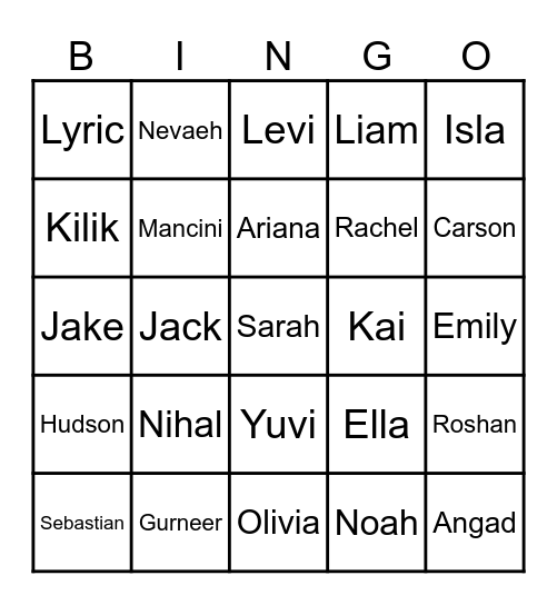 The Amazing Eights Bingo Card