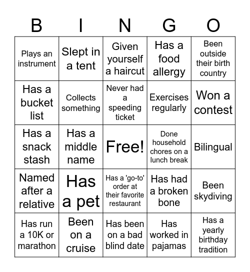 Building the Best Team Bingo Card