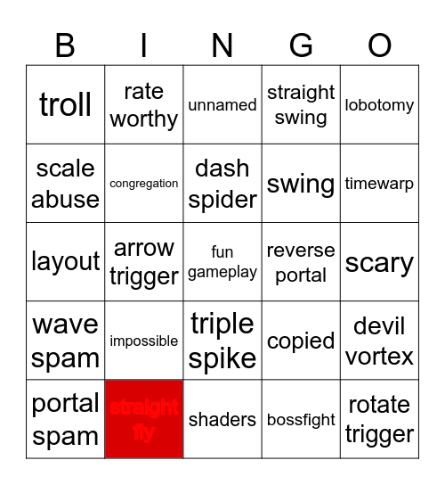 recent tab Bingo Card