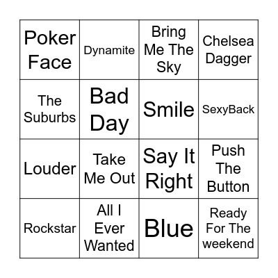 ROUND 2 Bingo Card