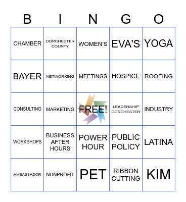 CHAMBER BINGO Card