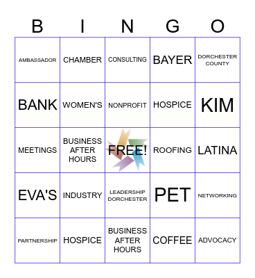 CHAMBER BINGO Card