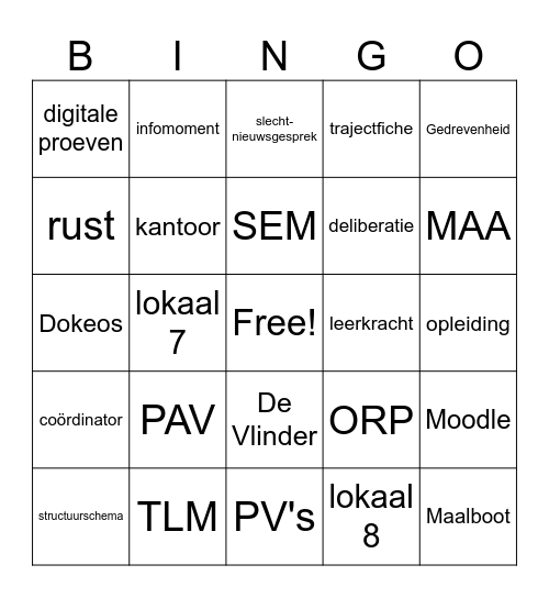MVL Bingo Card