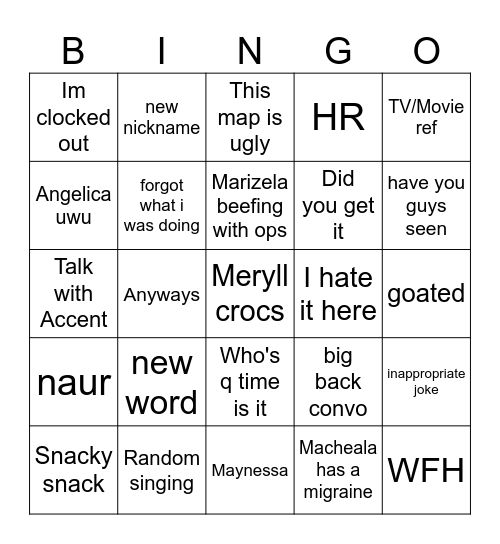 KRUSTY KREW 2 Bingo Card