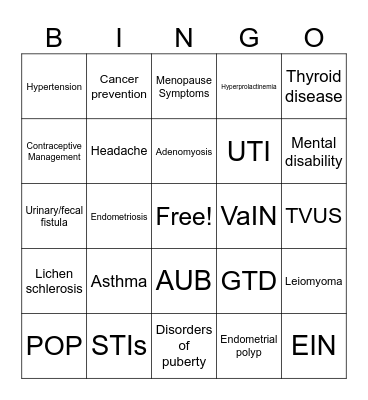 Dr. Patel's Oral Board Bingo! Bingo Card