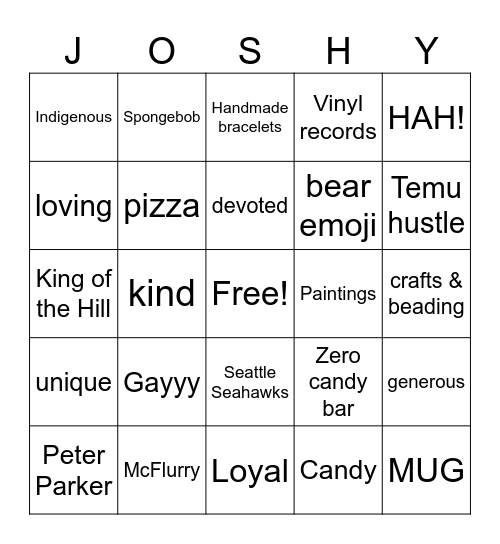 Bingo Card