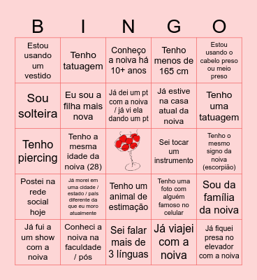 Camila's Bachelorette Bingo Card