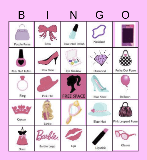 Barbie Bingo Card