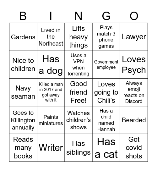 Fellowship Green flags Bingo Card