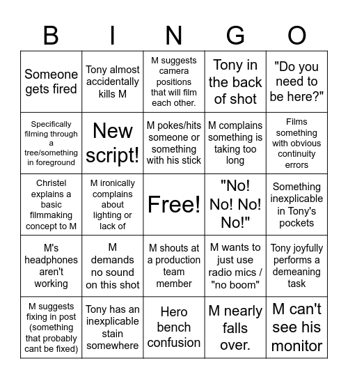 S&S Bingo Card