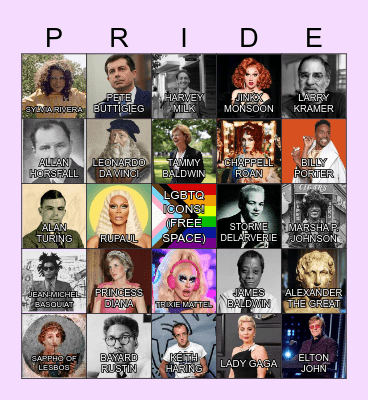 Pride Month BINGO! Bingo Card