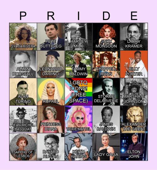 Pride Month BINGO! Bingo Card