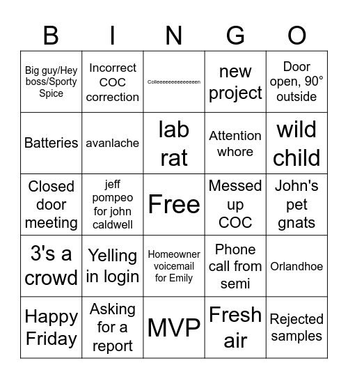 kickoff bingo Card