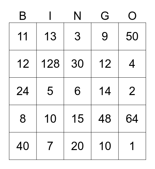 GEOMETRY D A S H . Bingo Card