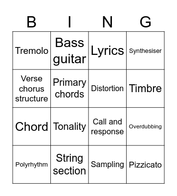 Bingo Card