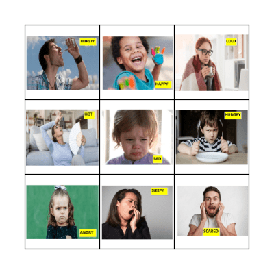 EMOTIONS Bingo Card