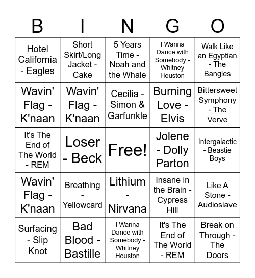 June 16 2024 #2 Bingo Card