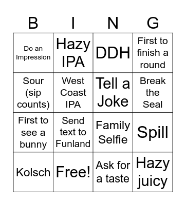 Father's Day 2024 Bingo Card