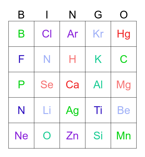 Bing Binggo ของนิดหน่อย Bingo Card