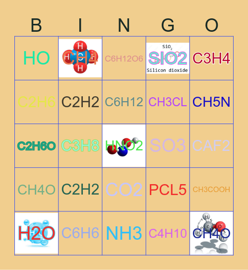 Bingo สูตรโมเลกุล （Wararuk) Bingo Card