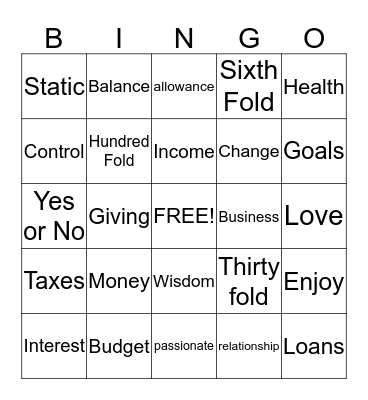 What's best for you!!! Bingo Card
