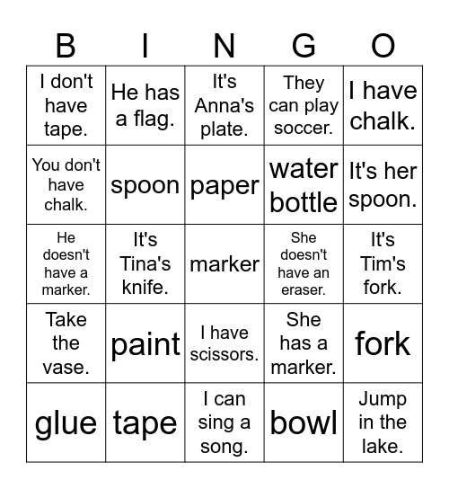 Bingo Card