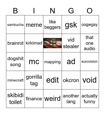 hmm Bingo Card