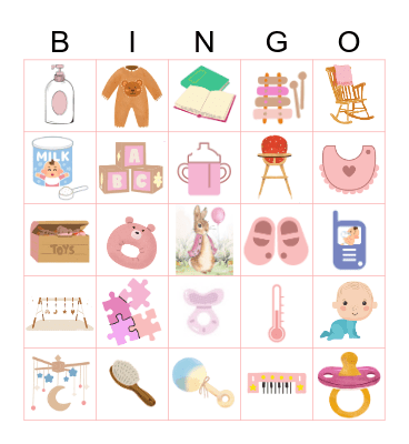 Baby Bingo Card