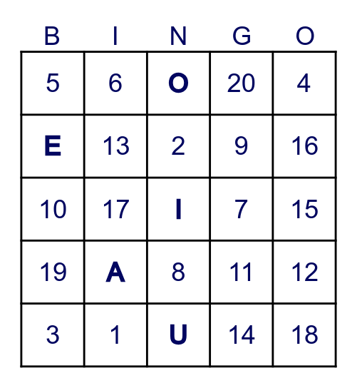 HOUSEKEEPING TMAW FUN Bingo Card