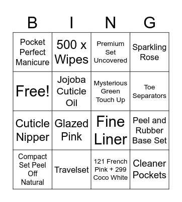 Ashanti Bingo Card