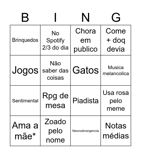Bingoza 2 Bingo Card