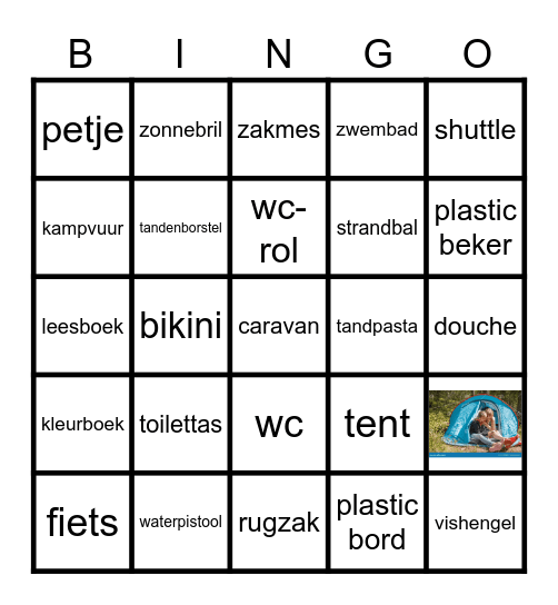 muffendag camping bingo Card