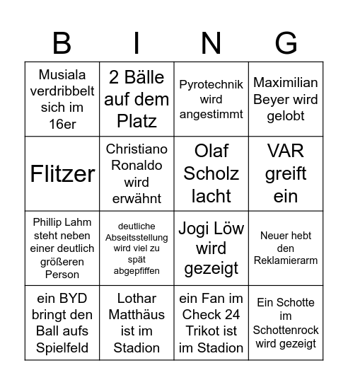 EM-Bingo Card