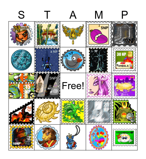 QUEST LOG STAMP BINGO Card