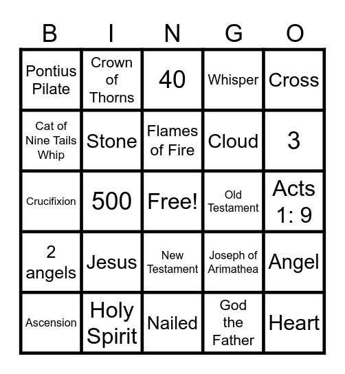 ASCENSION BINGO Card