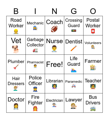 Local Heros Bingo Card