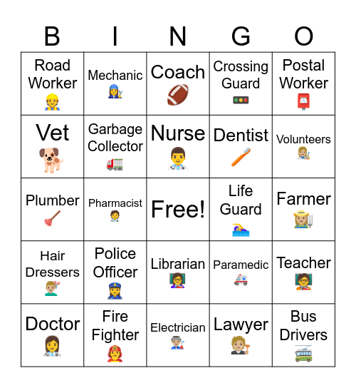 Local Heros Bingo Card