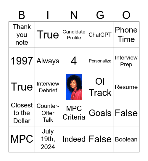 O F F E R Bingo Card