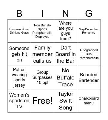 Buffalo Bingo Card