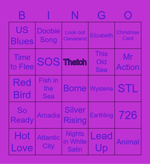Bonni Bingo Card
