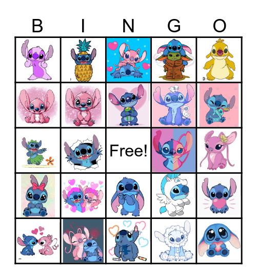 STITCH Bingo Card