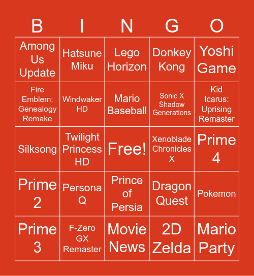 Bingo Card