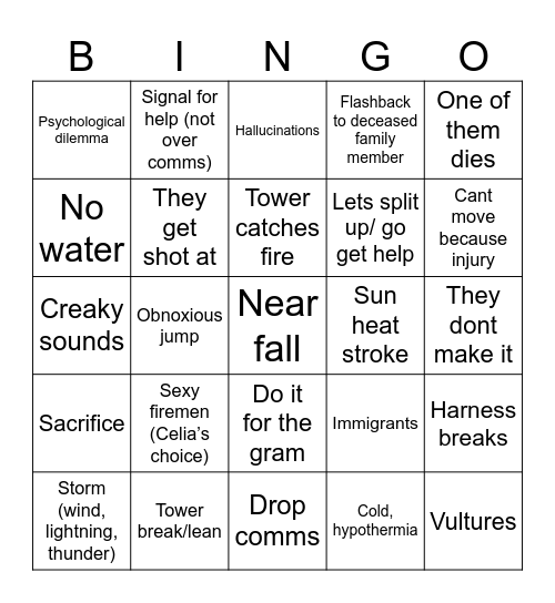 Fall Bingo Card