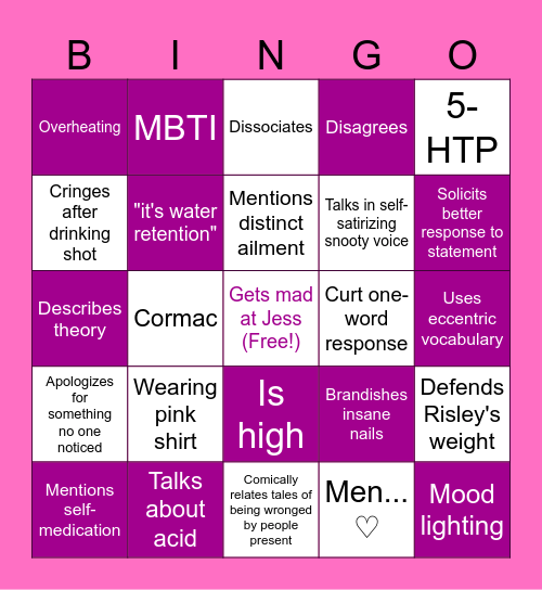 James Bingo Card